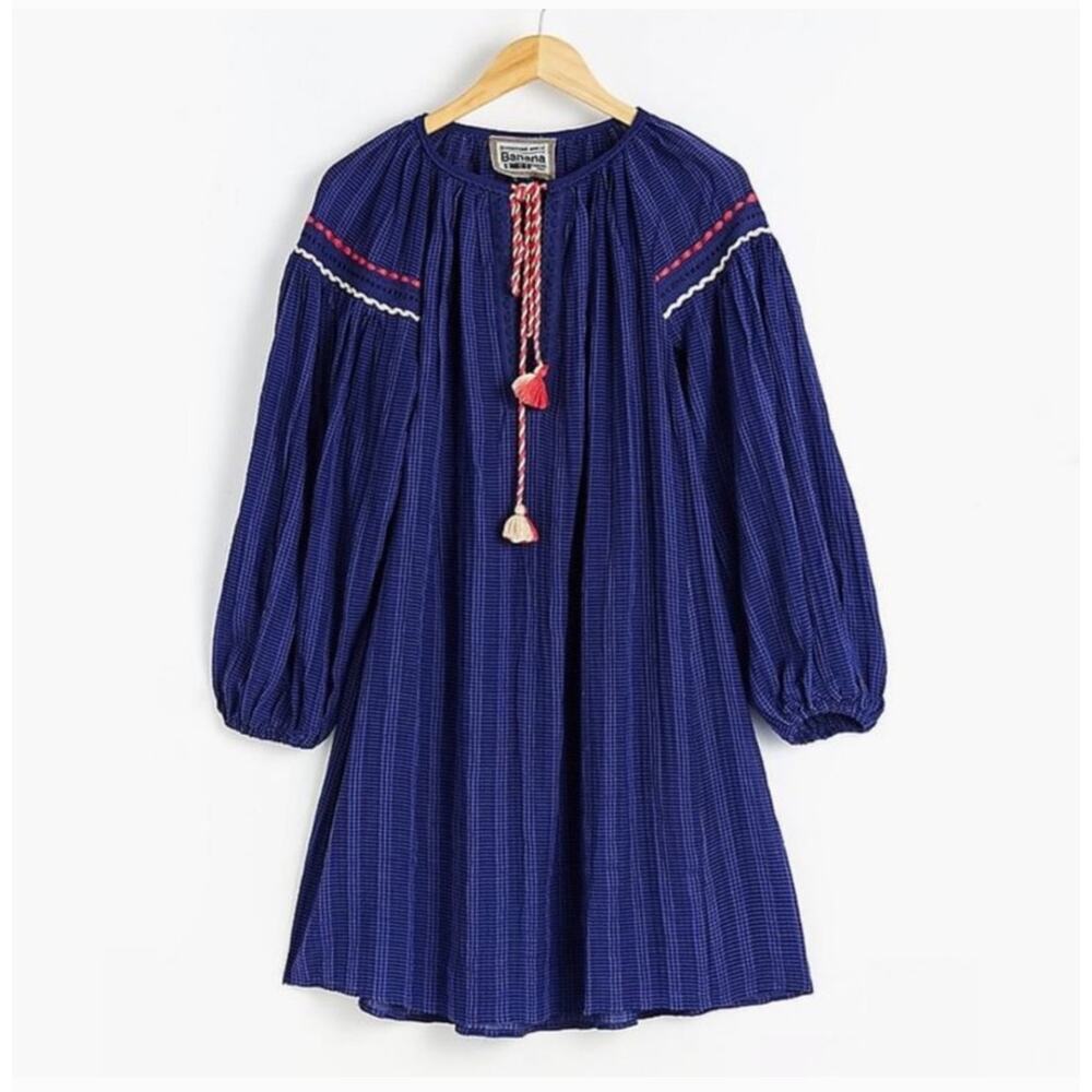 NEW Conditions Apply Anthropologie Blue Puff Sleeve Dress